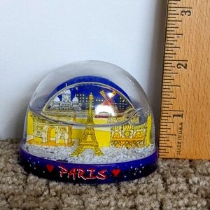 Paris France Snow Globe Eiffel Tower Purple